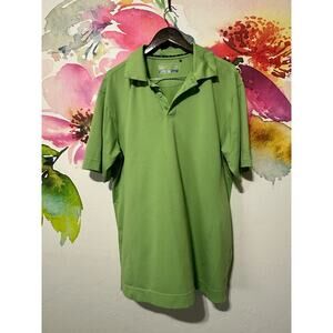 Mens Cutter And Buck Green Golf Polo Size XL Drytec Moisture Wicking